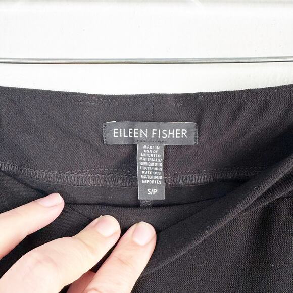 Eileen Fisher System Wider Straight Leg Pants Large Pocket Packable Button Hem S - Picture 7 of 12